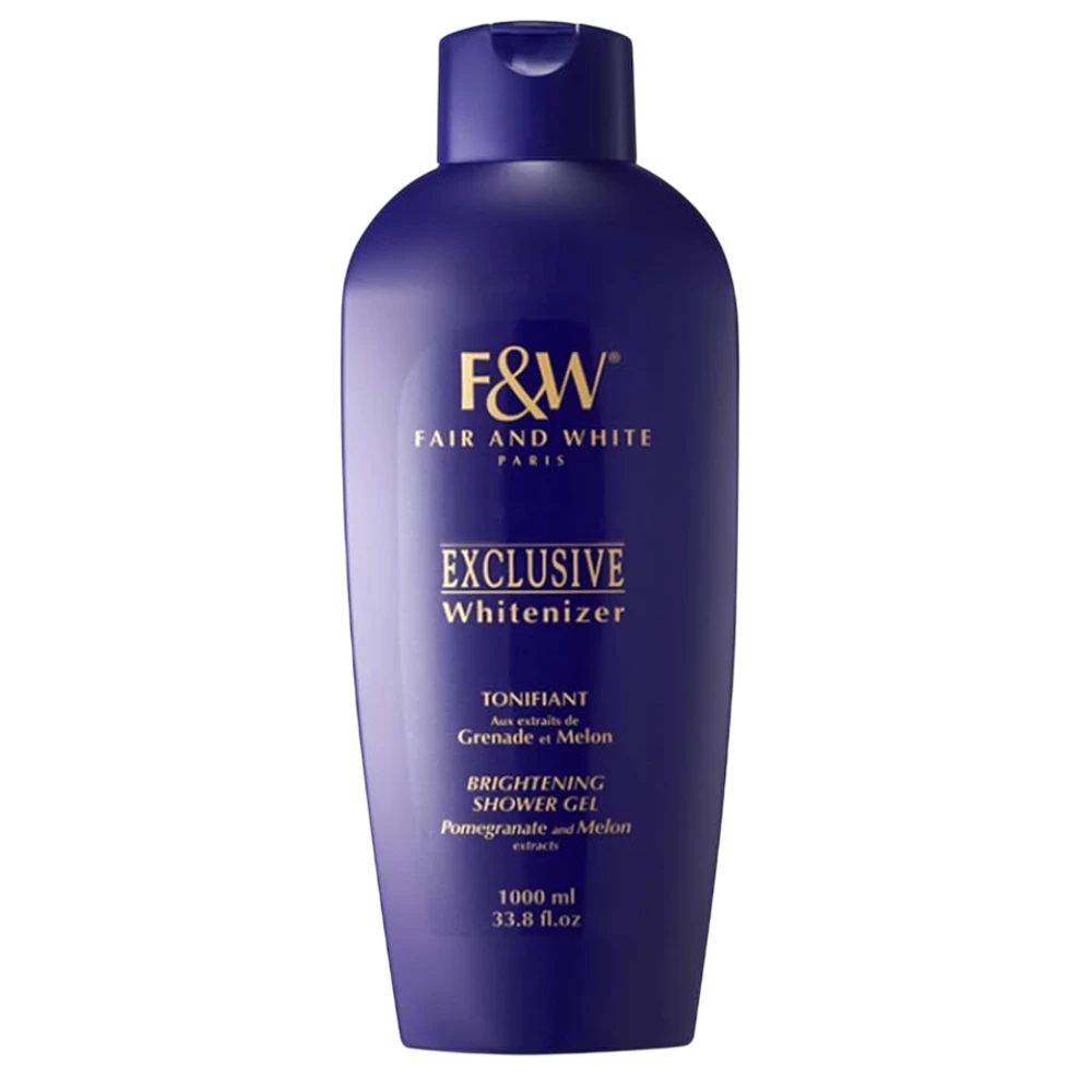 Fair & White Exclusive Skin Brightening Body Wash 1000ml with Pomegranate and Melon Extracts