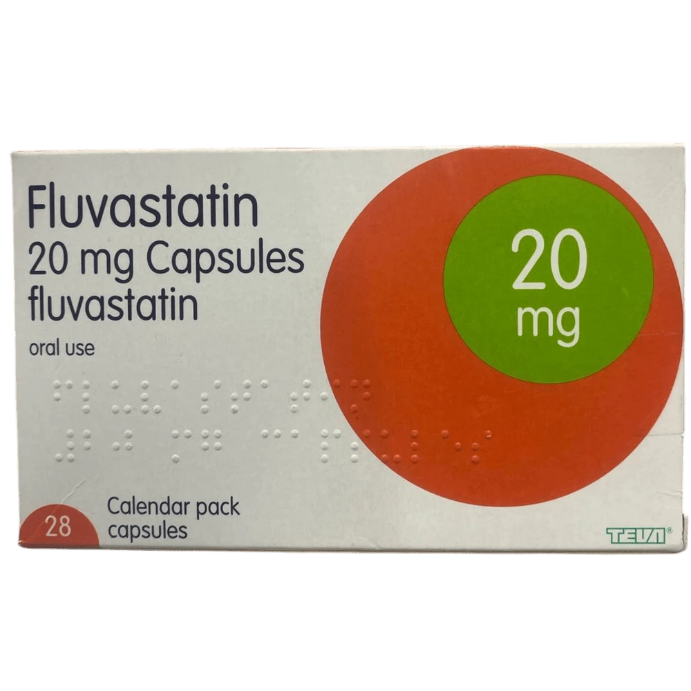 Fluvastatin Teva 20mg Capsules x28