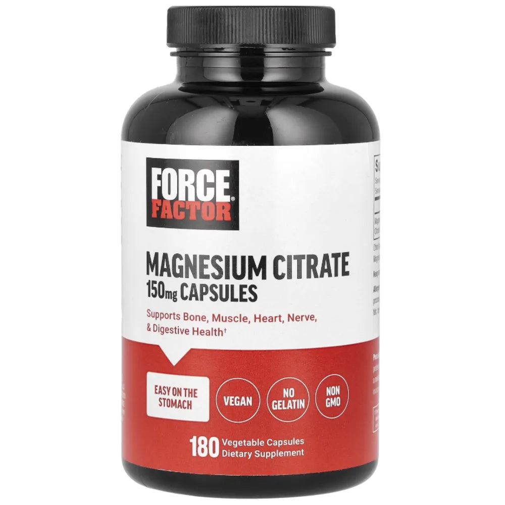Force Factor Magnesium Citrate 150mg Capsules x180