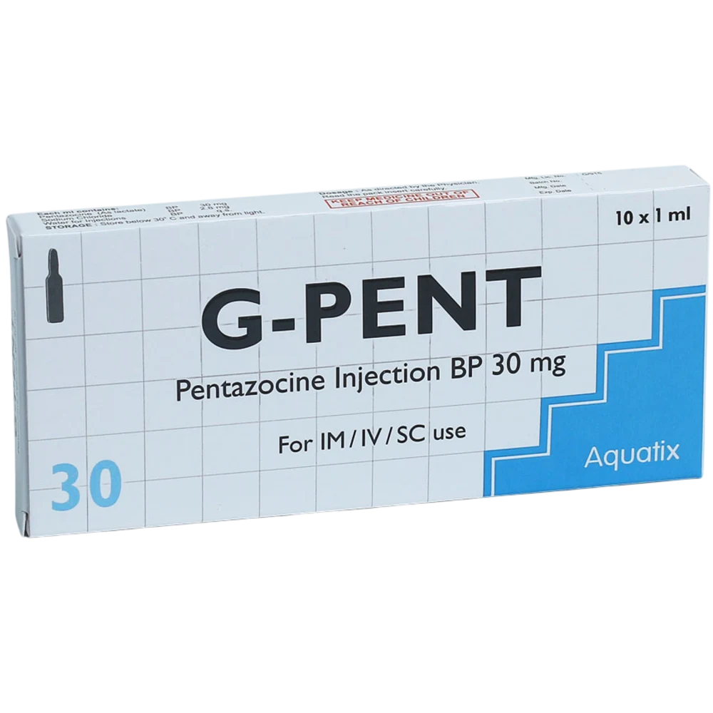 G-Pent Pentazocine Injection BP 30mg/2ml x10