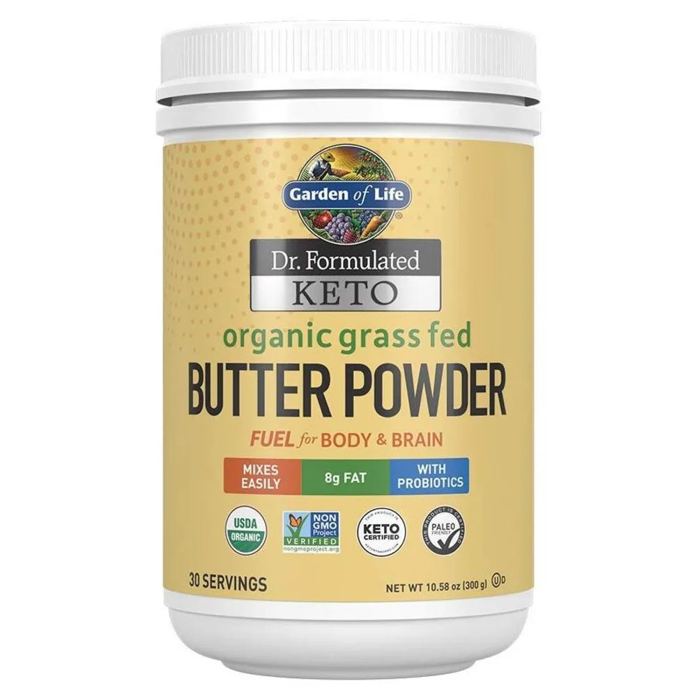 Garden of Life  Dr Formulated Keto Organic Grass Fed Butter Powder 300g
