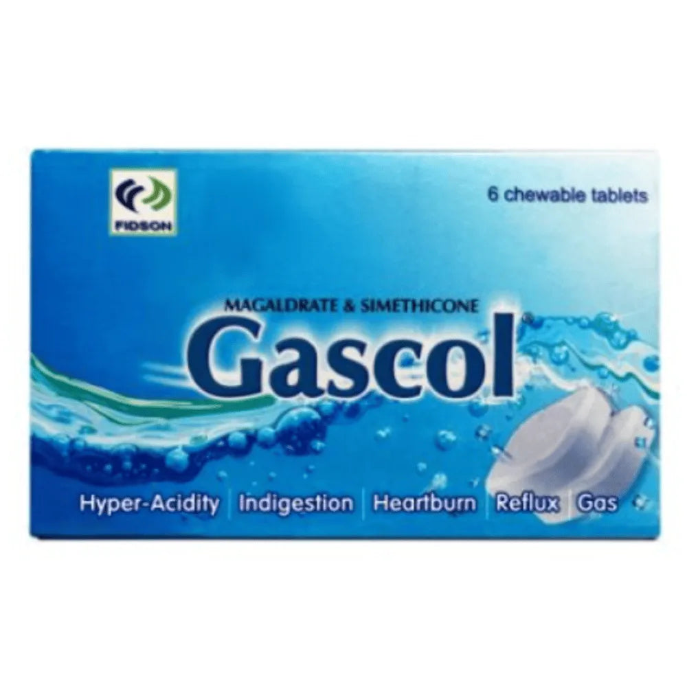 Gascol Chewable x6 Tablets