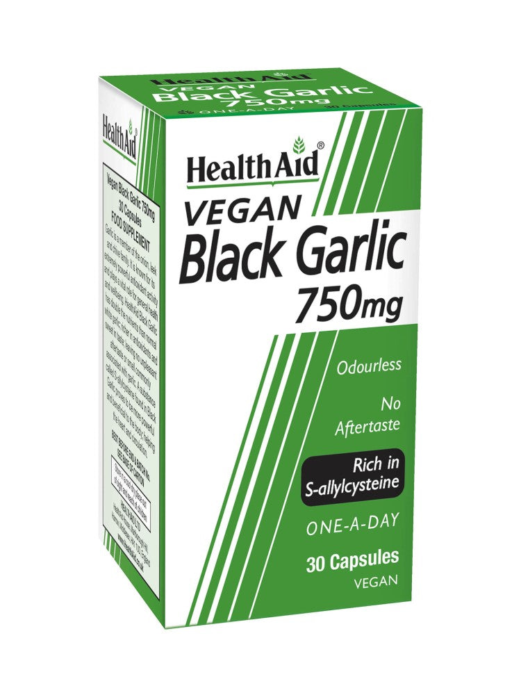 HealthAid Black Garlic 750mg Capsules X 30