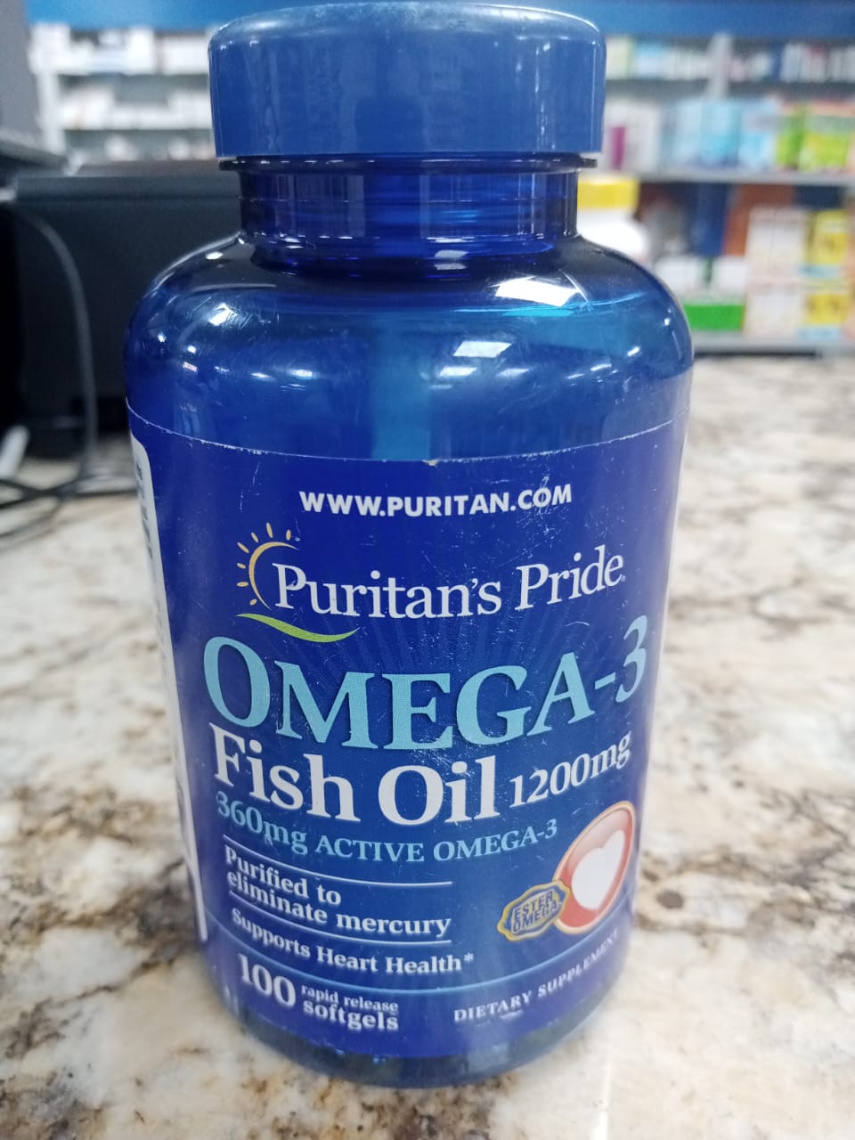 Puritan's Pride Omega-3 Fish Oil1000mg x 100