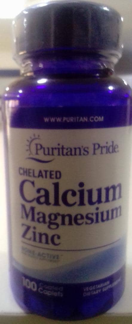 Puritan's Pride Calcium Magnesium Plus Zinc X 100