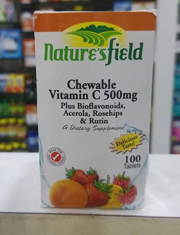 Nature's field Vit c 500mg blister chewable