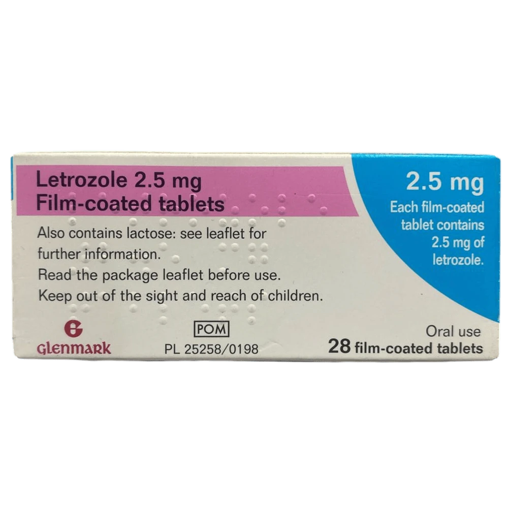 Letrozole Glenmark 2.5mg Tablets x28