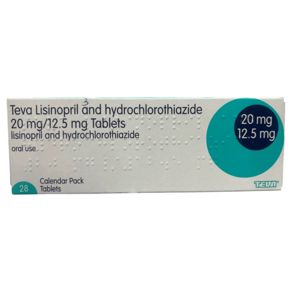Lisinopril and Hydrochlorothiazide Teva 10mg/12.5mg x28