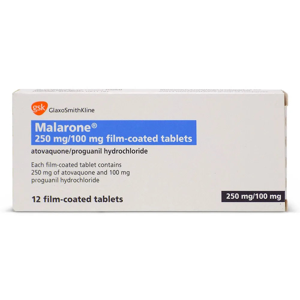 Malanil (Artovaquone/Proguanil) 250mg/100mg Tabs x12