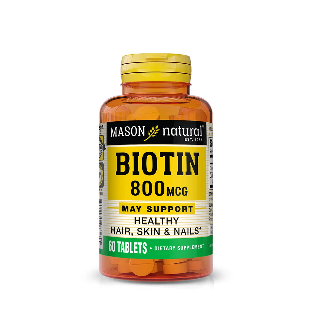 Mason Natural Biotin 800mcg x60