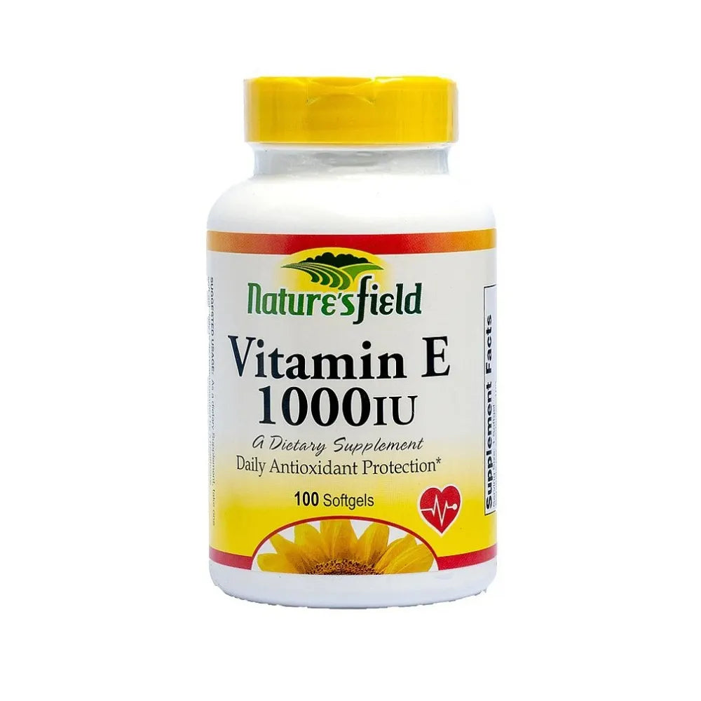 Nature's Field Vitamin E 1000Iu x100 Capsules
