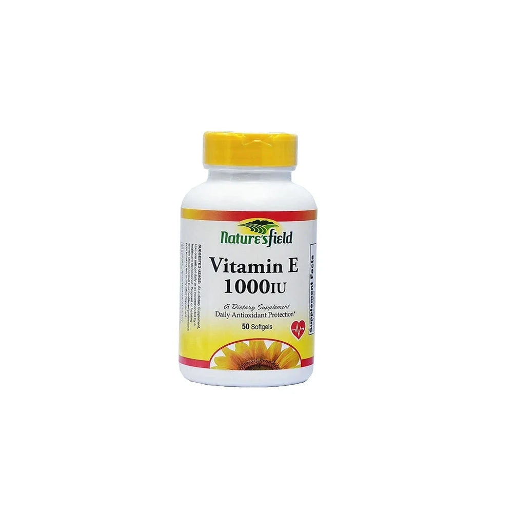 Nature's Field Vitamin E 1000Iu X50 Capsules