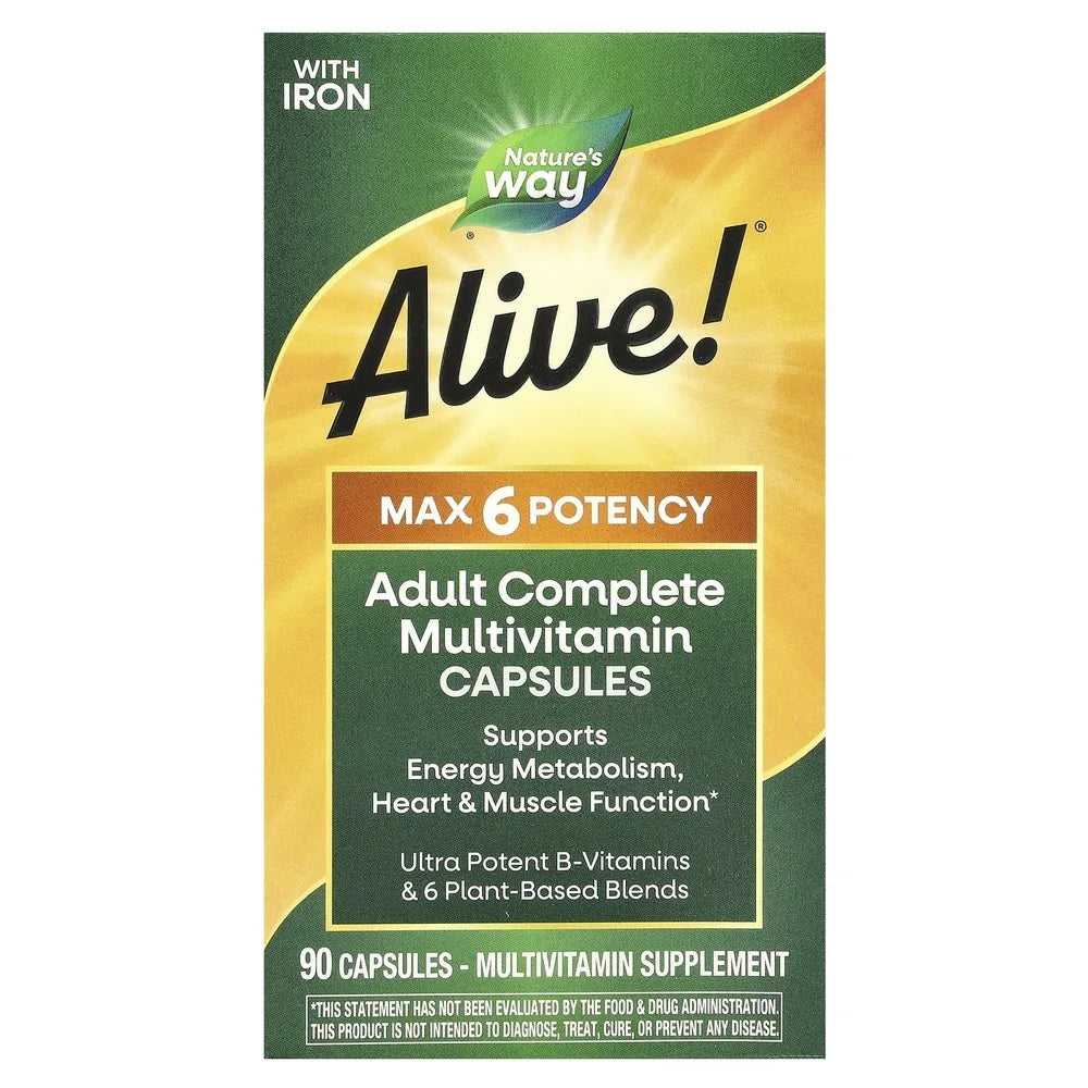 Nature’s Way Alive Max 6 Potency Multivitamin x90