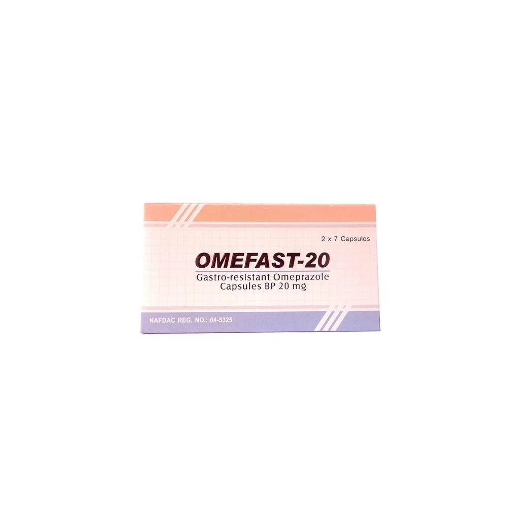 Omefast Omeprazole 20Mg X14