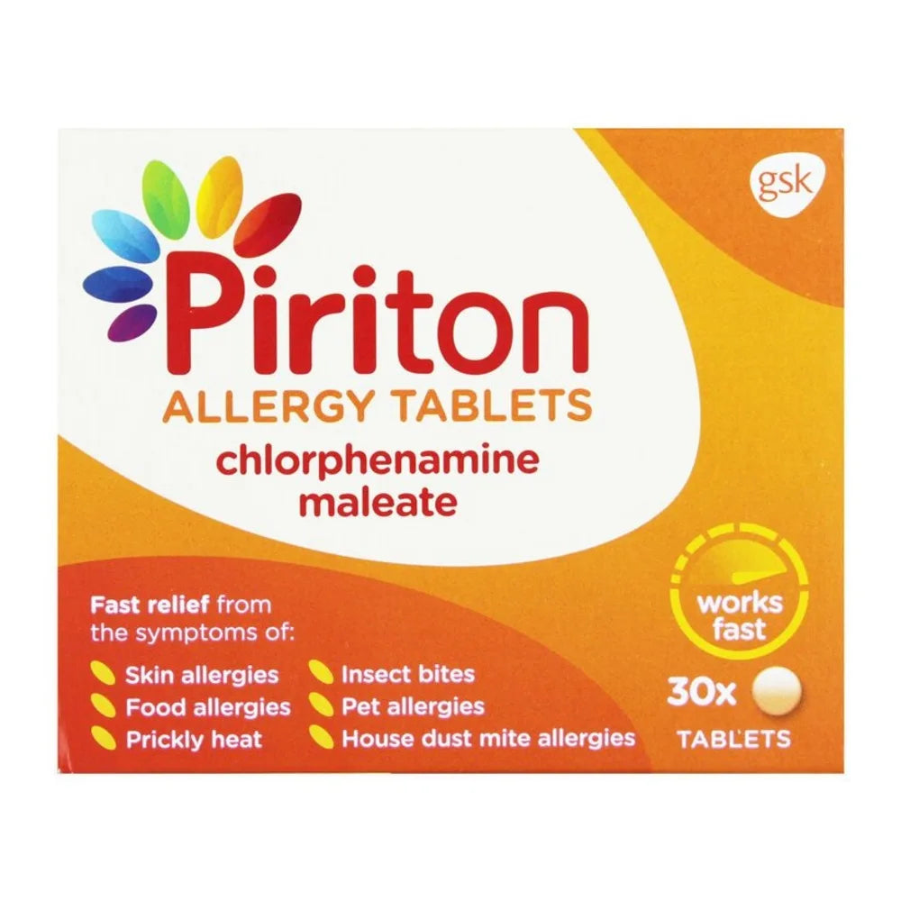 Piriton Allergy Tabs 4mg x30