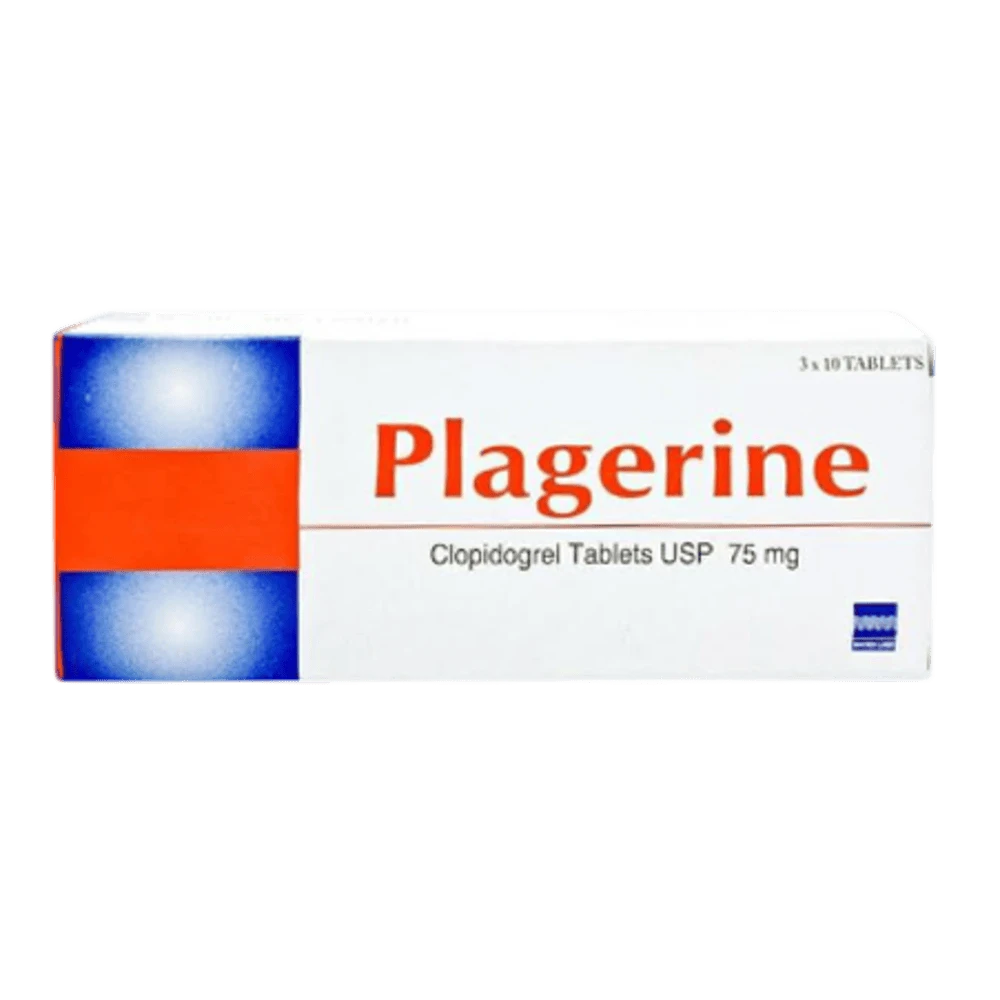 Plagerine Clopidogrel 75mg Tablets x30