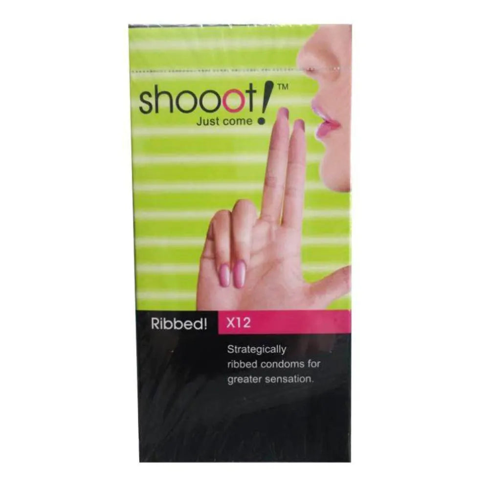 Shooot Condom Ribbed x12