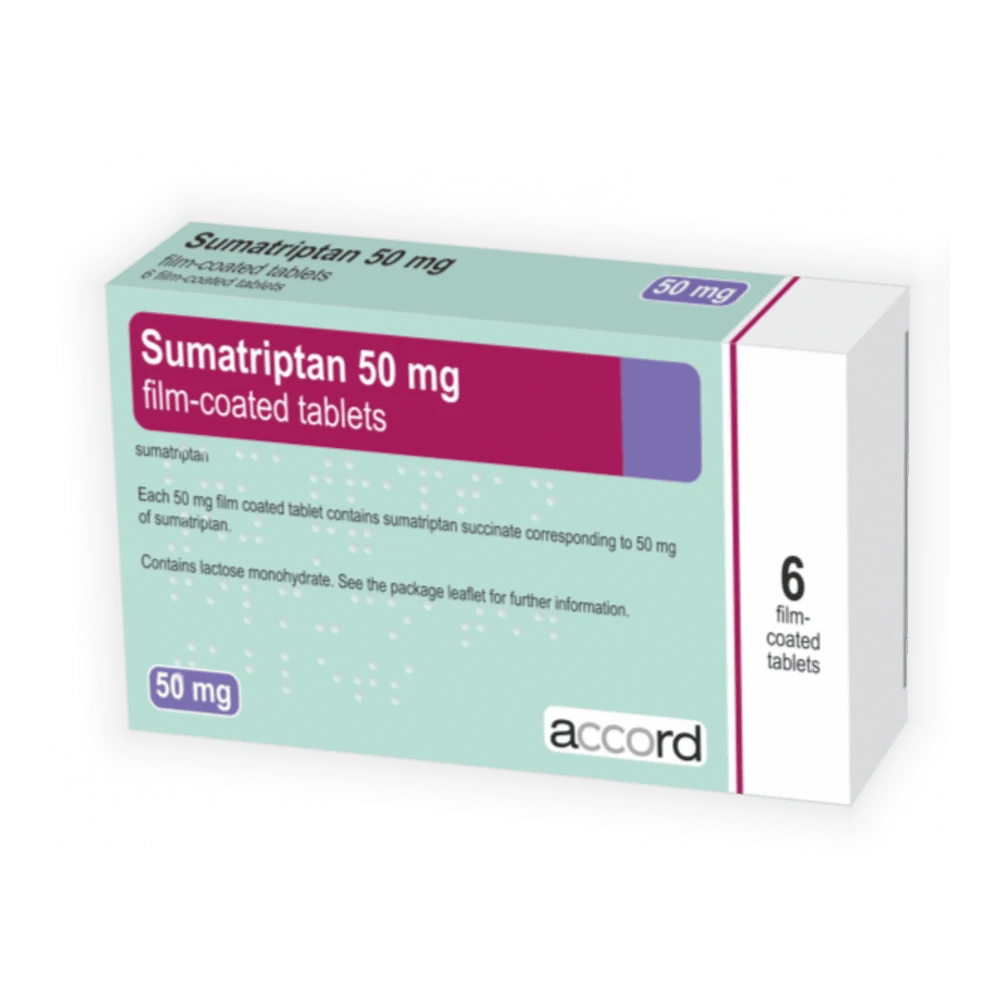 Sumatriptan Accord 50mg x6