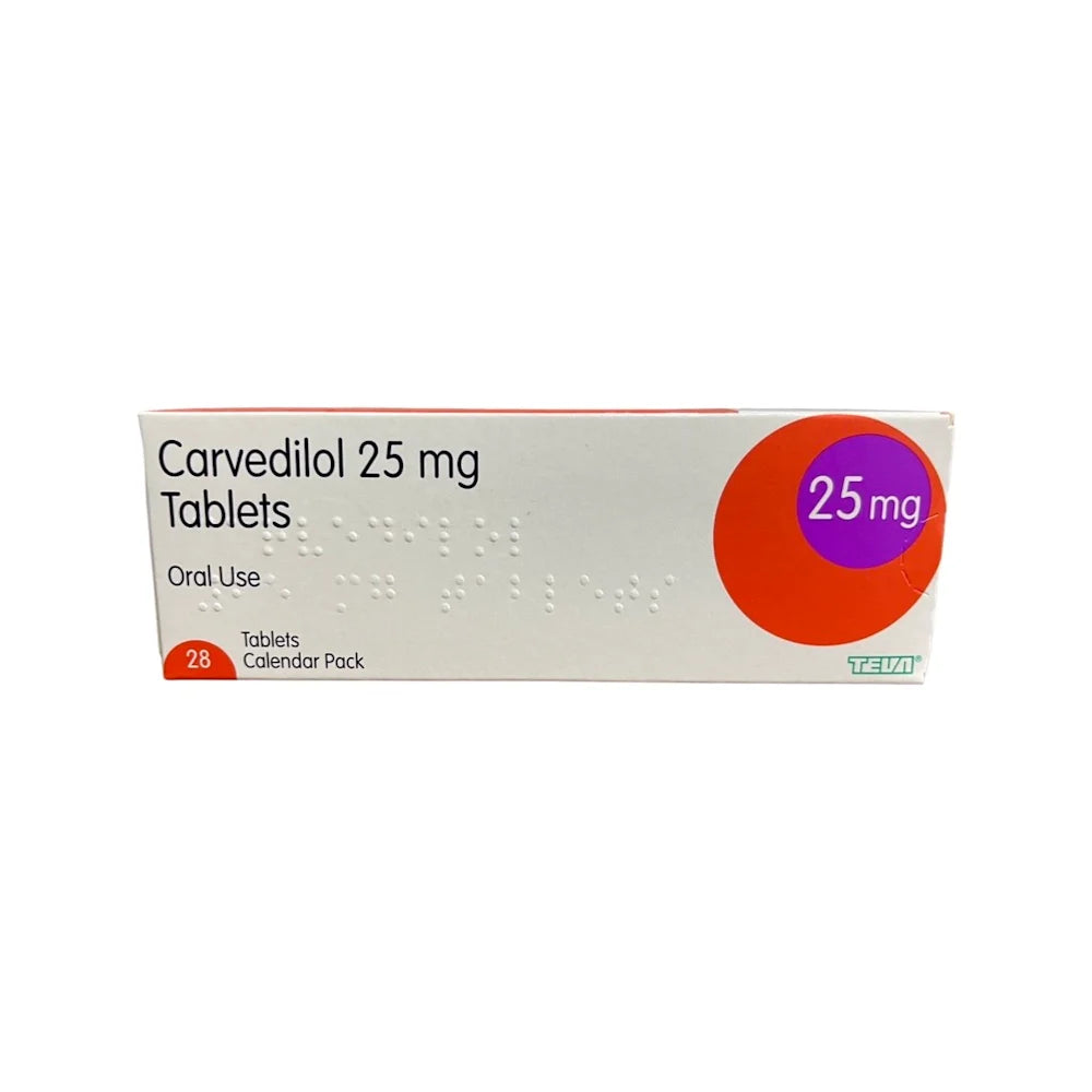 Teva Carvedilol 25mg x28