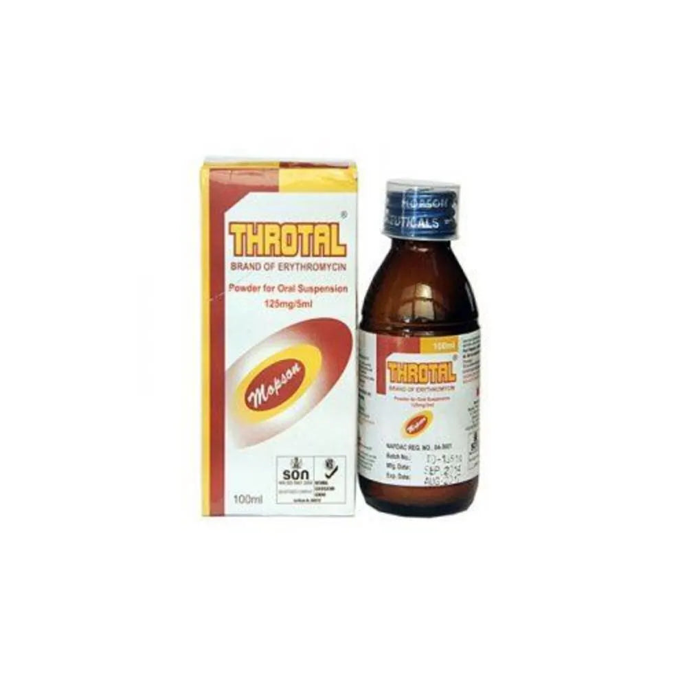 Throtal Erythromycin 125mg/5ml