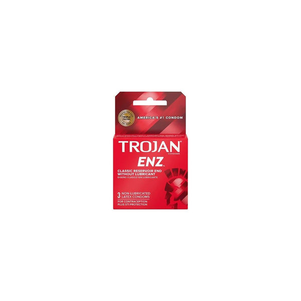 Trojan ENZ Non-Lubricated Condoms x3 Trojan ENZ Non-Lubricated Condoms x3