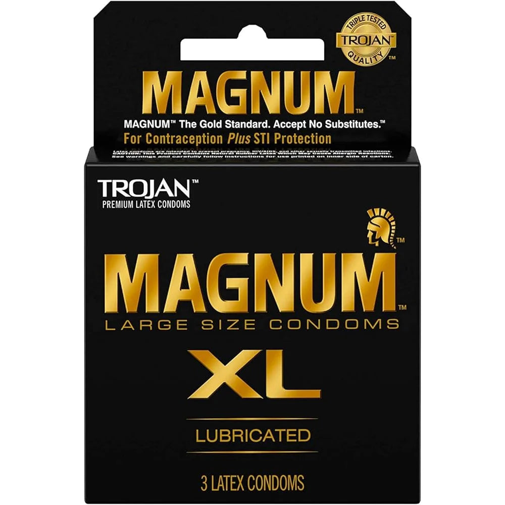 Trojan Magnum XL Condoms x3