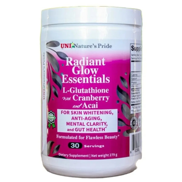 nature essentials glutathione Uni-Nature's Pride Radiant Glow L-Glutathione with Cranberr Adson