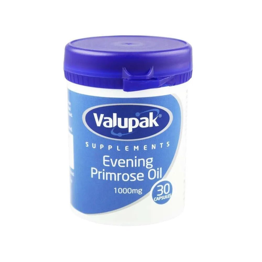 Valupak Evening Primrose Oil Capsules 1000mg x30