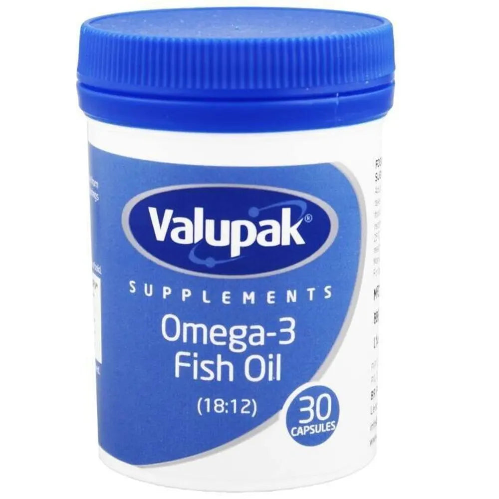 Valupak Omega-3 Fish Oil Capsules x30