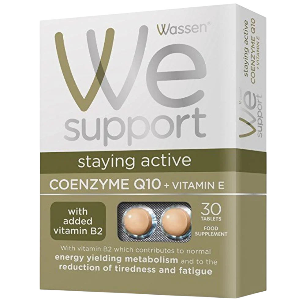 Wassen Coenzyme Q10 + Vitamin E Tablets x 30