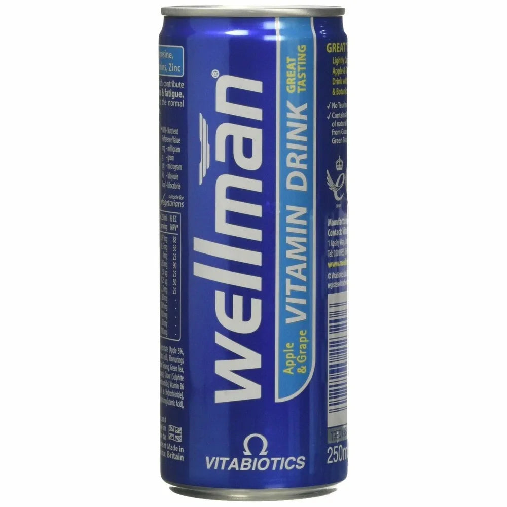 Wellman Vitamin Drink Apple & Grape 250ml