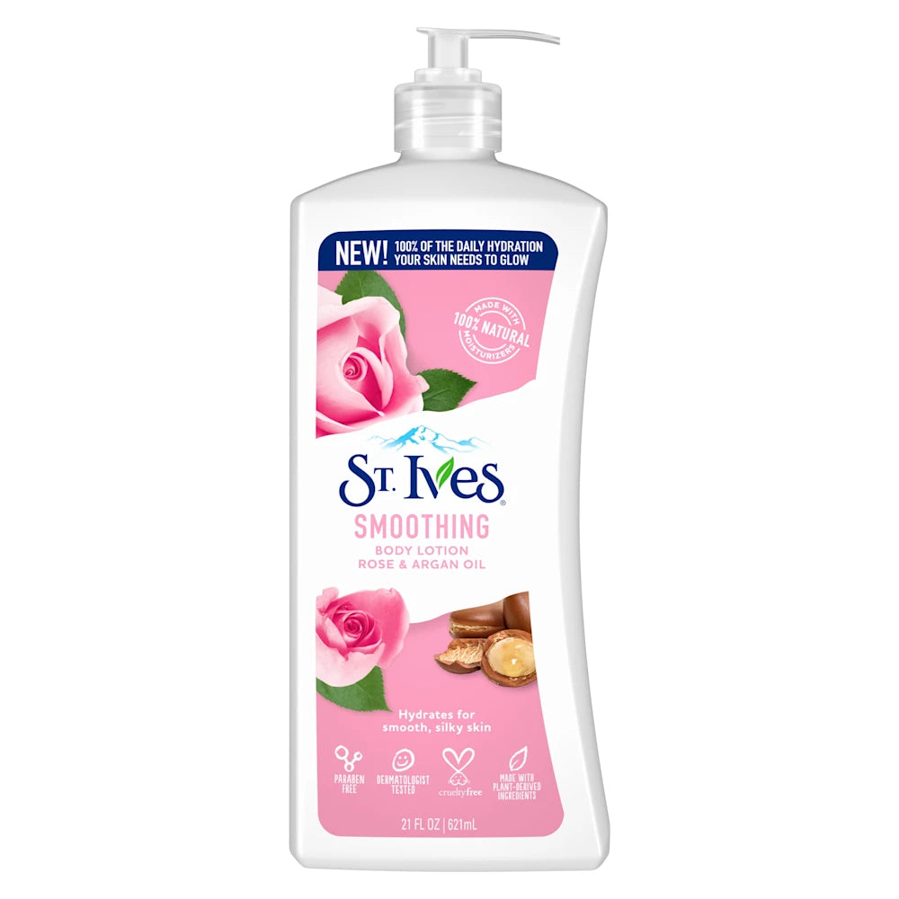 St. Ives Rose & Argan Oil Smoothing Body Lotion 621ml