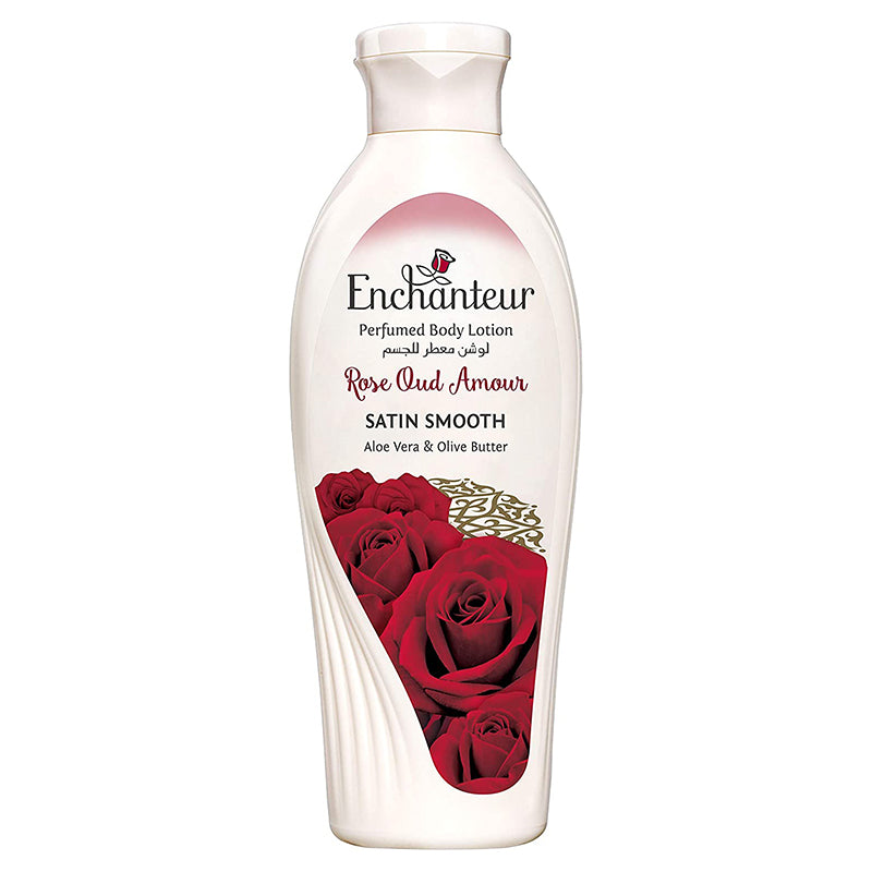 Enchanteur Body Lotion Satin Smooth Rose Oud Amour 250ml