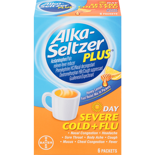 Alka-Seltzer Plus Day Severe Cold & Flu Powder (Berry Fusion) X 6