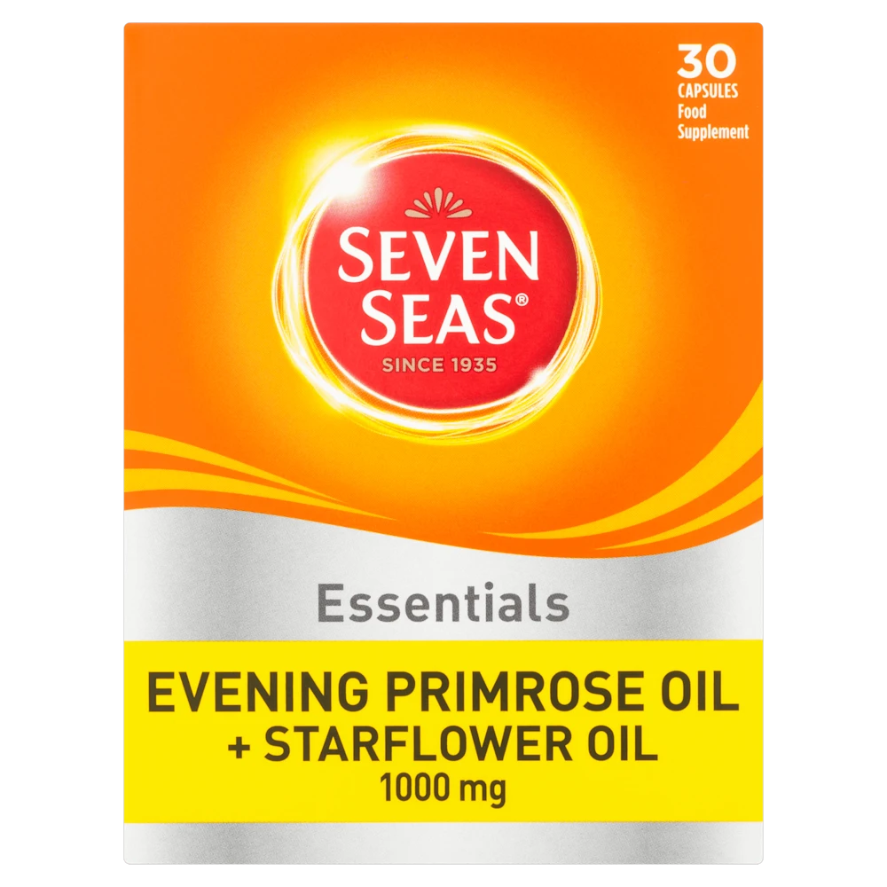 Seven Seas Evening Primrose Oil + Starflower Oil 1000mg Capsules x 30