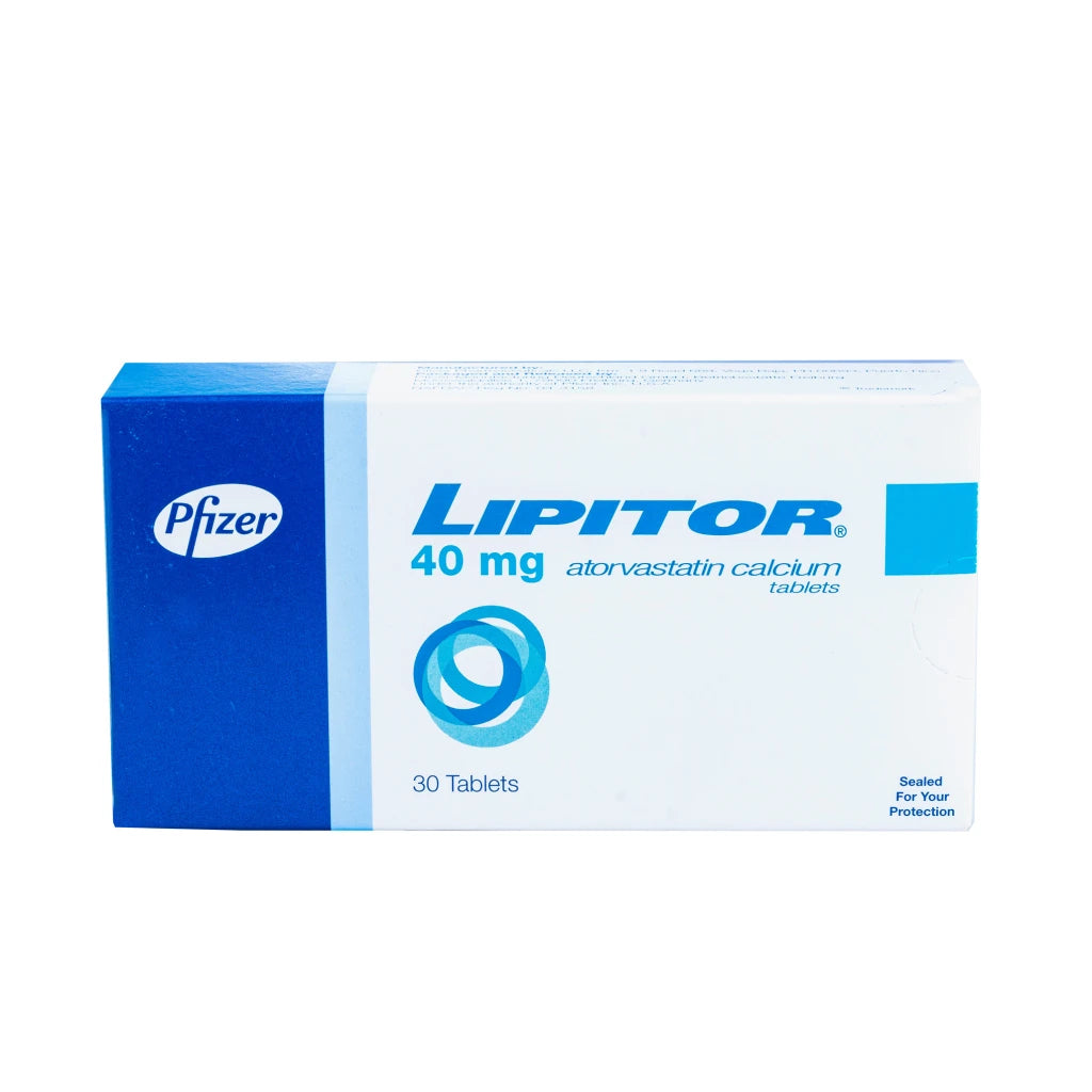 Lipitor (Atorvastatin Calcium) 40mg x30 Tabs