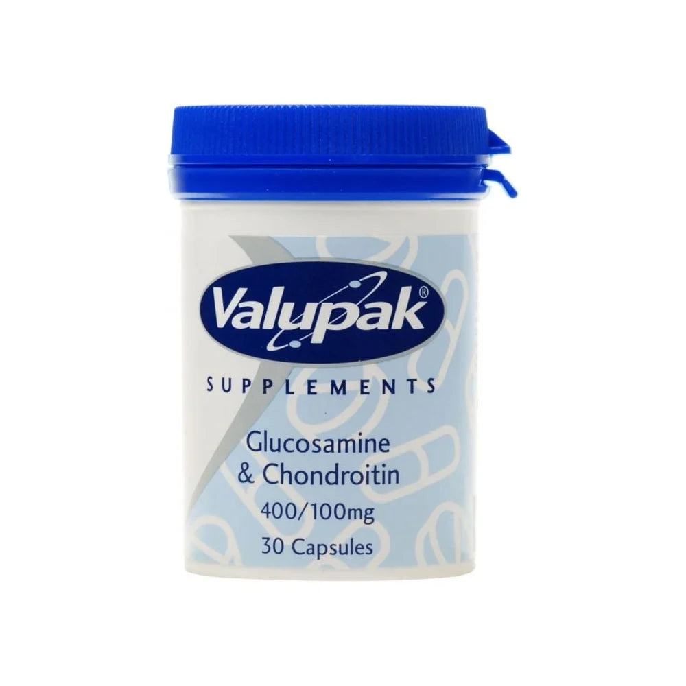 Valupak Glucosamine & Chondroitin 400/100mg Capsules x 30