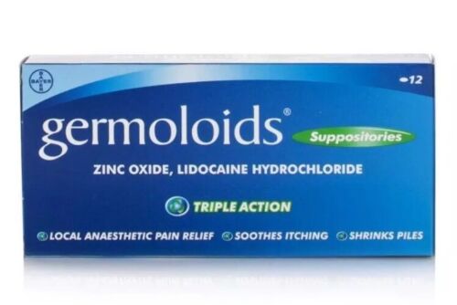 Germoloids Triple Action Suppositories X 12