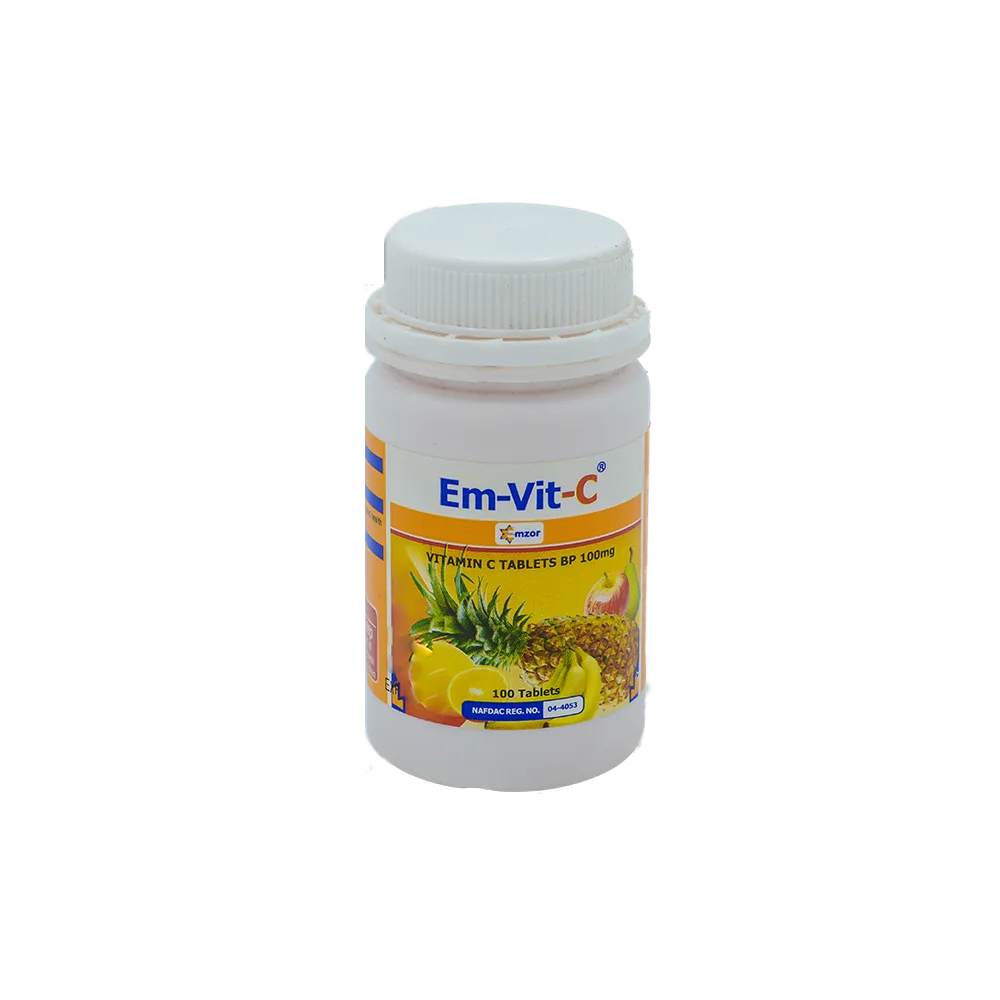 Em-Vit-C Vitamin C Chewable Tablets 100mg x 100