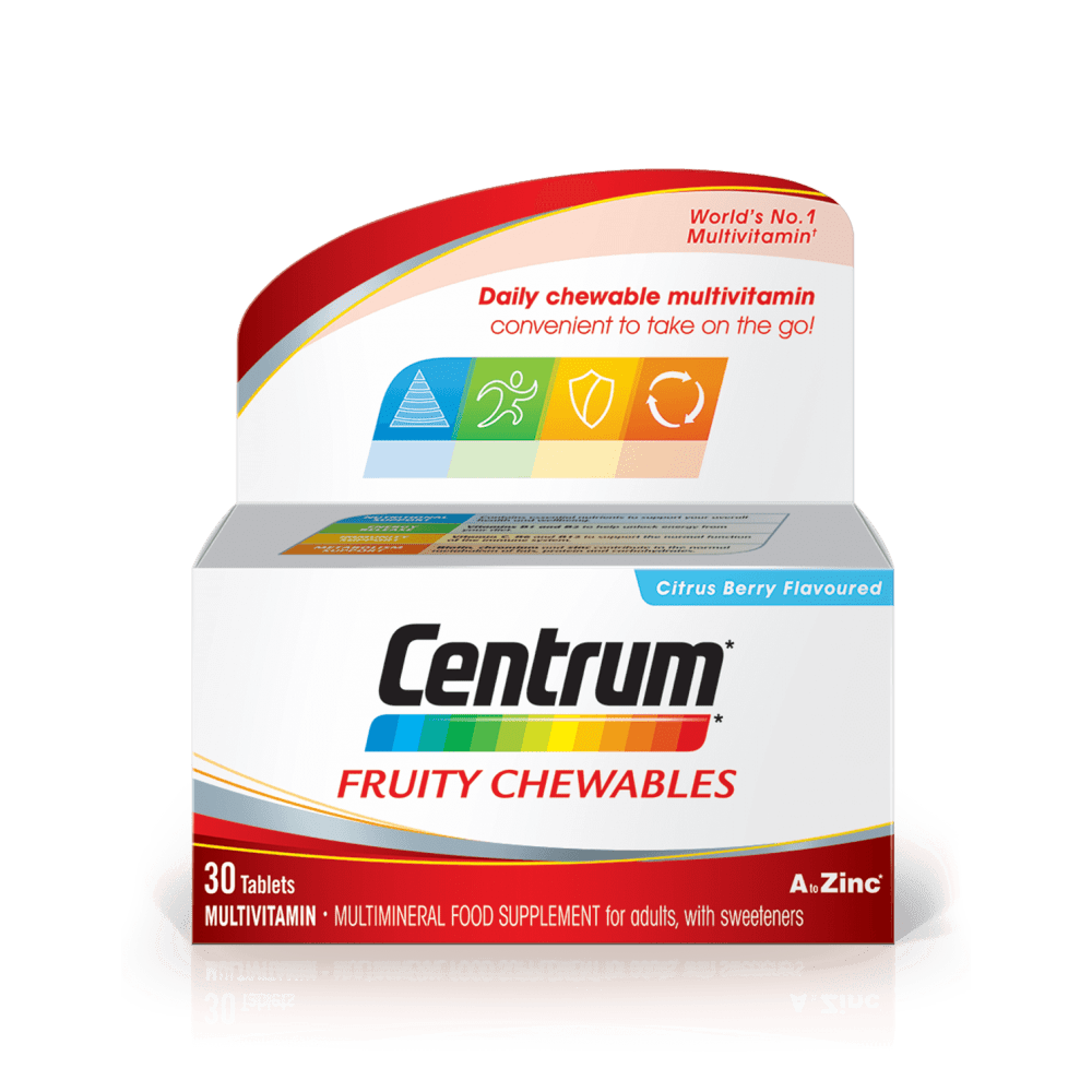 Centrum Multivitamin Fruity Chewables Tablets x 30