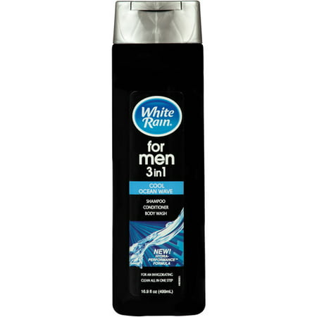 White Rain For Men 3-in-1 (Shampoo/Conditioner/Bodywash) Cool Wave 16.9oz
