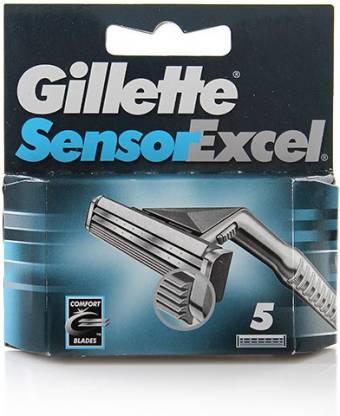 Gillette Sensor Excel Razor Blade Refills for Men x 5