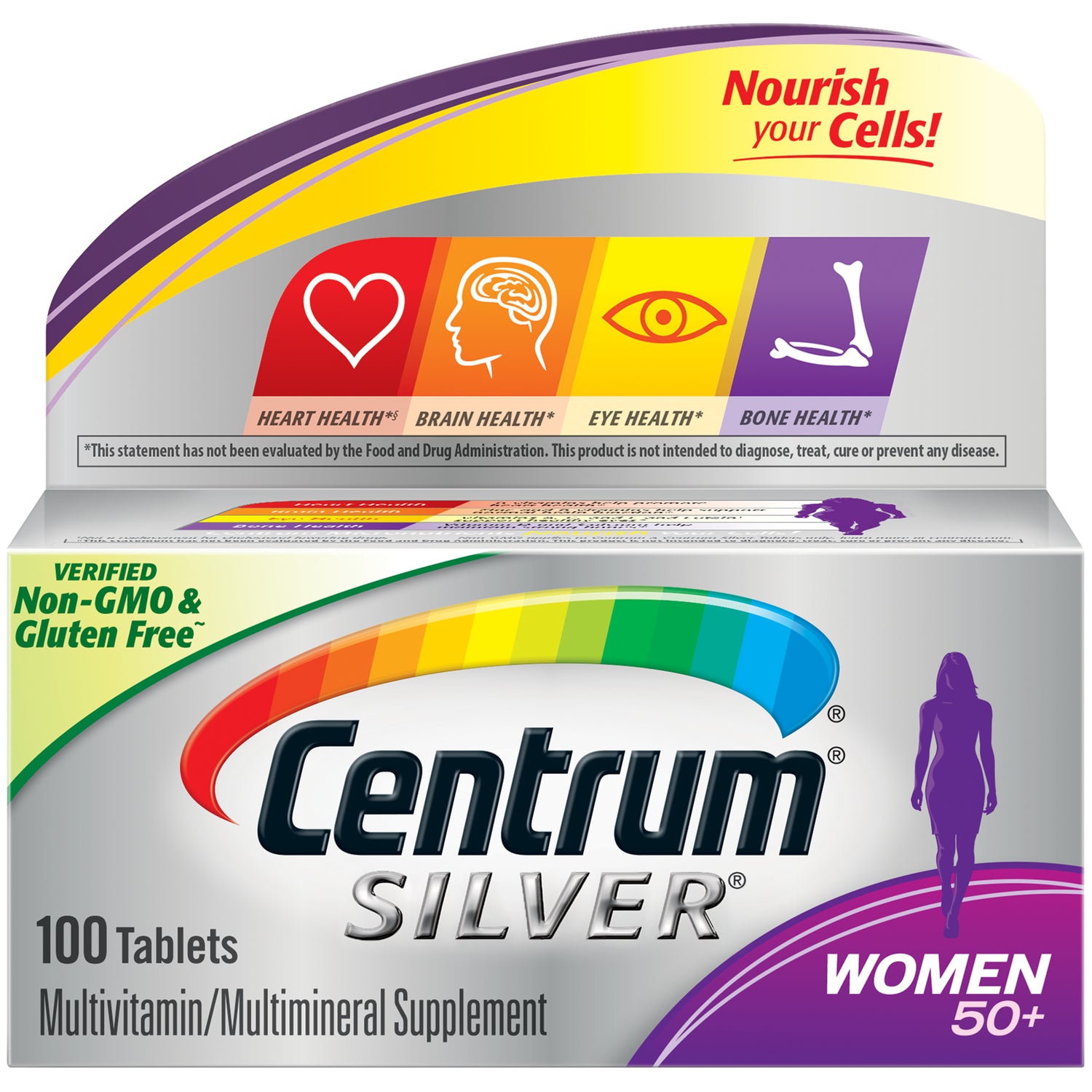 Centrum Silver Women 50+ Multivitamin Tablets X 100