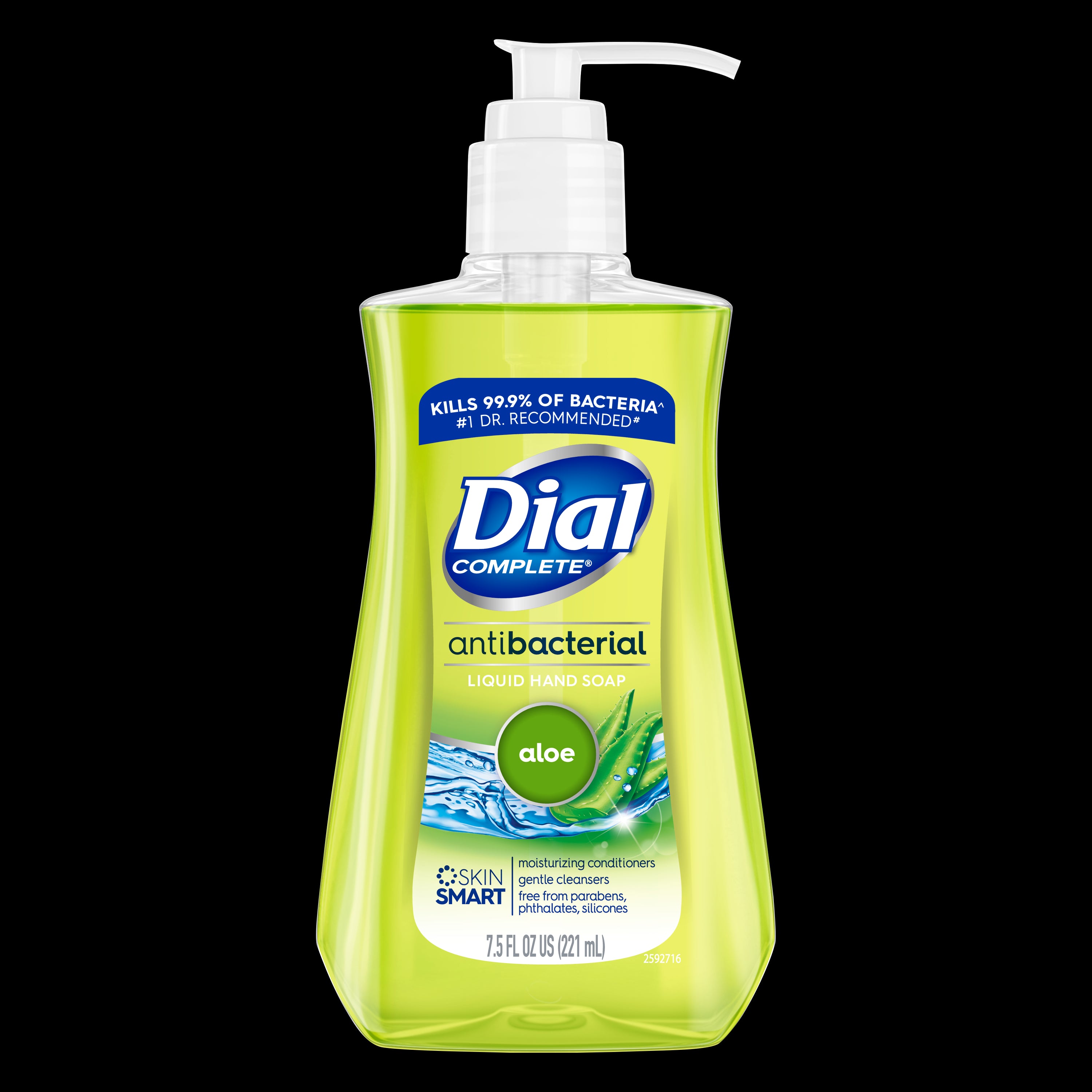 Dial Antibacterial Liquid Hand Soap Aloe 7.5 Fl Oz