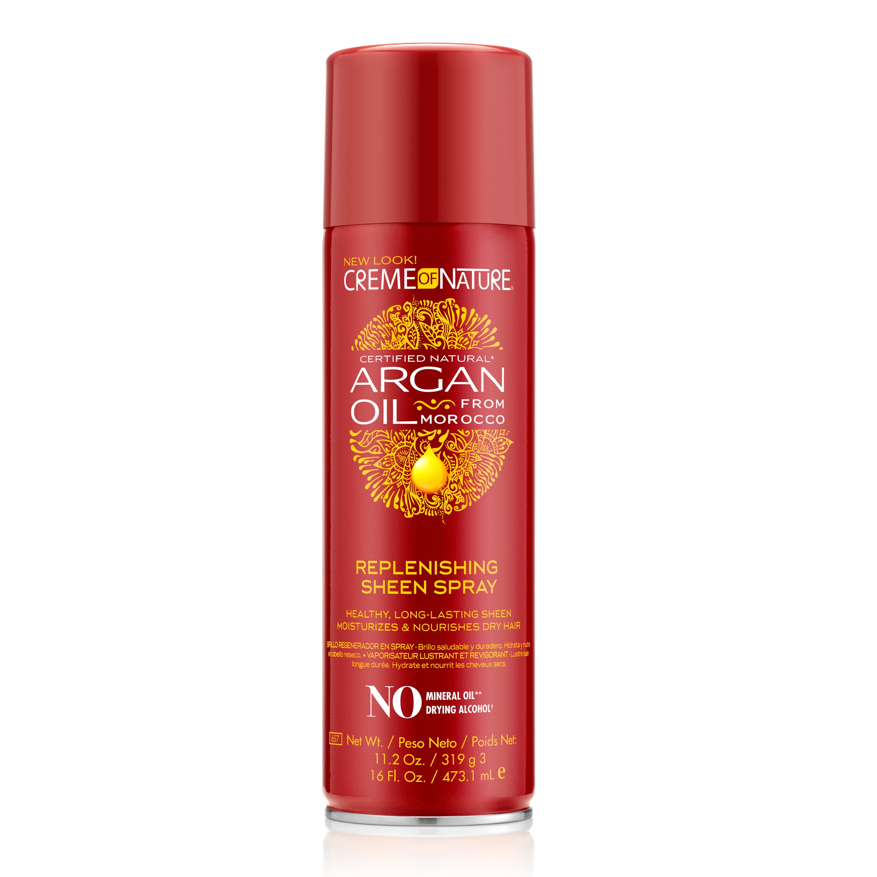 Creme of Nature Argan Oil Moisturizing Nourishing Sheen Hair Spray 11.25 fl oz