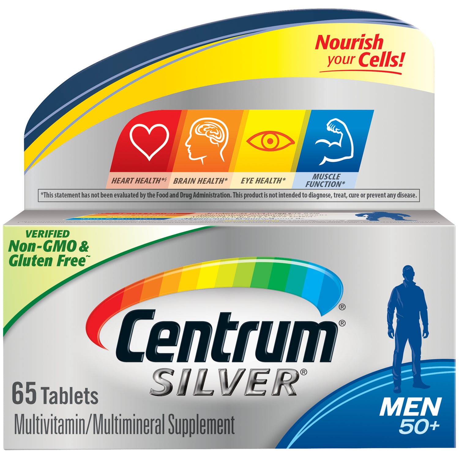 Centrum Silver Men 50+ Multivitamin Tablets X 65