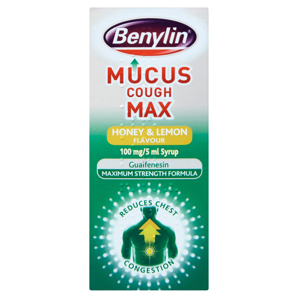 Benylin Mucus Cough Max Honey and Lemon Flavour 150ml