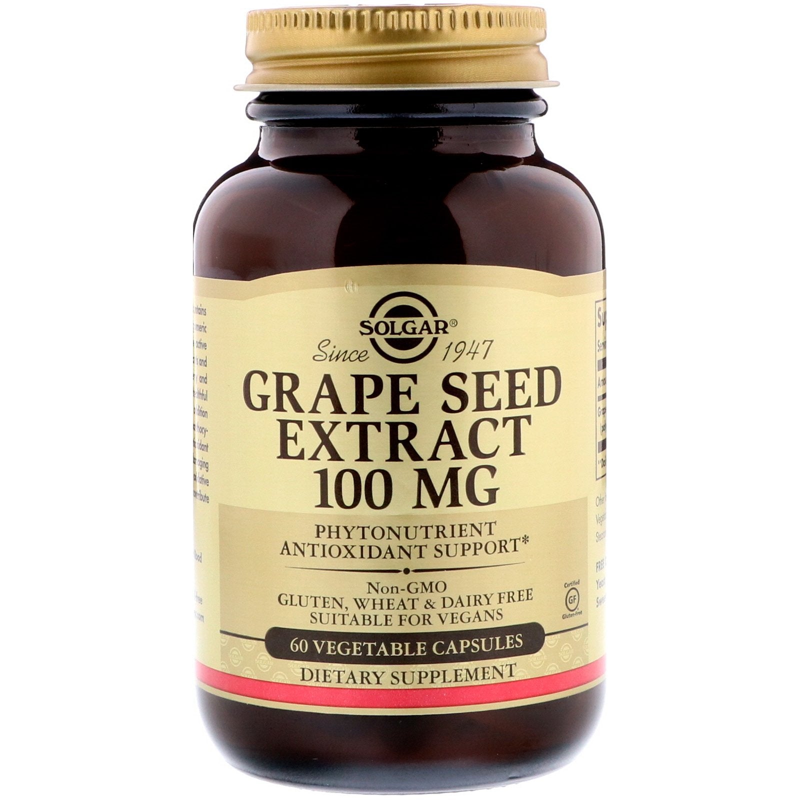 Solgar Grape Seed Extract 100mg Vegetable Caps x60