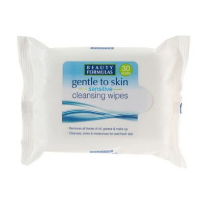 Beauty Formulas Sensitive Cleansing Wipes x 30