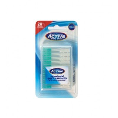 Active Oral Care Interdental Soft Brushes 20 Pcs